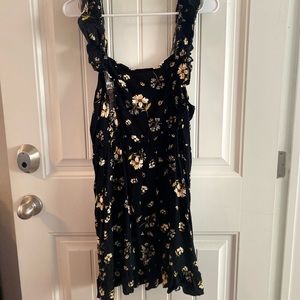 Black floral dress